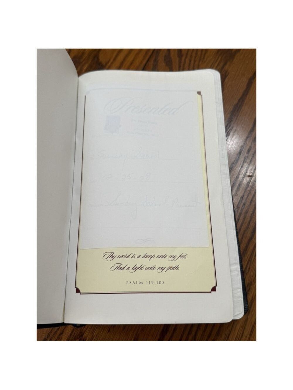 Holy Bible New King James Version Red Letter Bonded Leather Silver Edge 9x5 - Picture 4 of 12